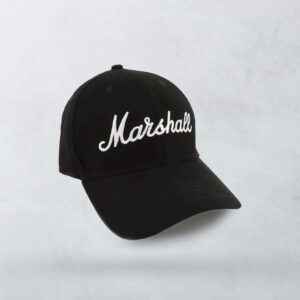 Nón Marshall Black Baseball Cap With White Logo