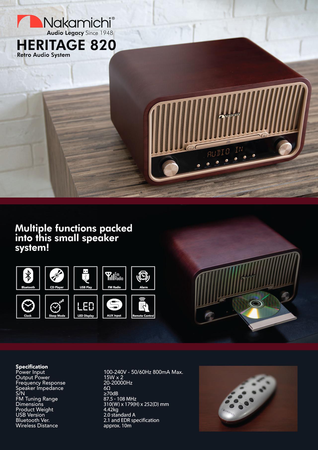 NAKAMICHI HERITAGE 820