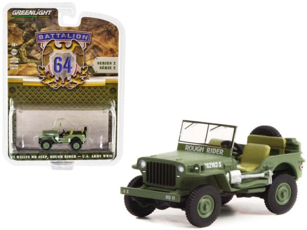 Greenlight 1/64 Theodore Roosevelt Jr’s 1942 Willys MB Jeep