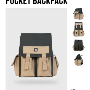 Balo Canvas Jamlos Pocket Backpack