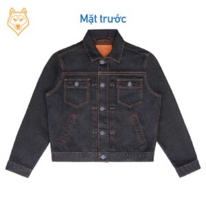 Áo khoác 13.5oz Dark Brown Type 2 / Overdye Selvedge Denim - Regular Jacket