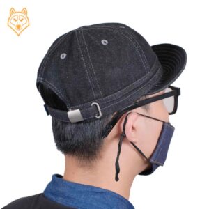 Copper Denim Pumpkin Hat - Black