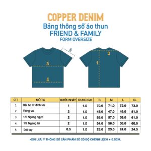 Áo thun FRIEND & FAMILY - Easy Bad Work x Copper Denim