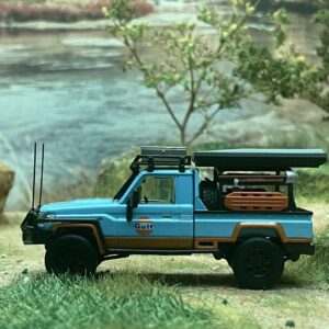 AutoBots Models Toyota Land Cruiser LC79 Gulf Livery 1:64 Limited to 699 PCS