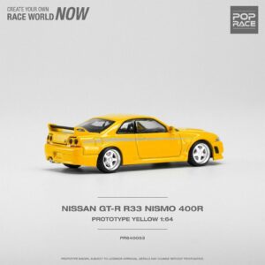 Pop Race 1:64 Nissan Skyline GT-R Nismo 400R Prototype Yellow