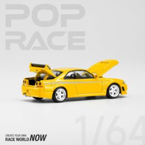 Pop Race 1:64 Nissan Skyline GT-R Nismo 400R Prototype Yellow