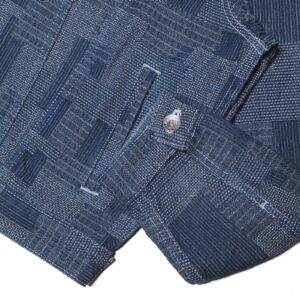 copper-denim-11oz Sashiko Type 3 Rinsewash Denim : Regular Jacket