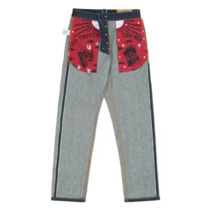 copper-denim-KURABO 19oz Prime Blue Raw Selvedge Denim : Straight Pants