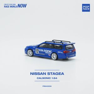 Pop Race 1/64 NISSAN STAGEA CALSONIC LIVERY