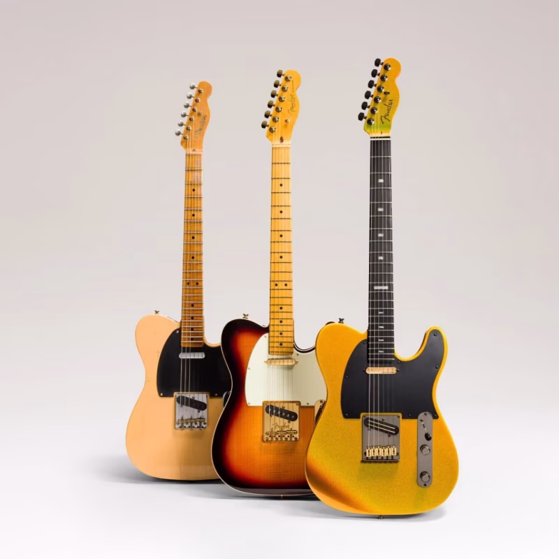 Ba mẫu Fender Telecaster thuộc bộ 75th Anniversary Collection