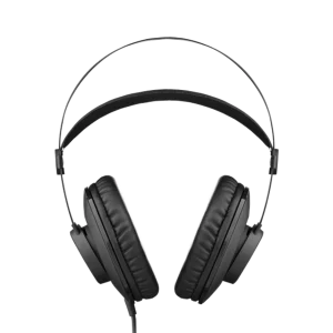 Tai nghe AKG K72 chụp chính diện, logo AKG nổi bật trên chụp tai