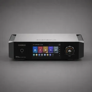 Eversolo DMP-A10 với màn hình cảm ứng Music Streaming Files, núm volume R-2R và logo eversolo