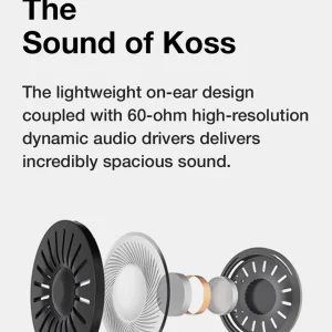 Driver Koss KPH30i 60 ohm, thiết kế on-ear open-back cho âm thanh rộng rãi