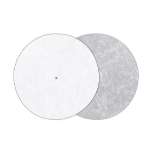 Hai tấm lót mâm than TEAC TA-TS30UN Washi trắng và xám, vân sợi giấy Nhật