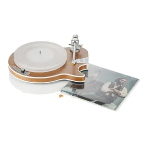 Clearaudio Celebrity Al Di Meola Edition khung gỗ birdseye maple hình guitar Les Paul, mâm acrylic và cần đọc bạc