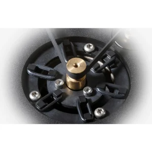 Cơ chế belt drive Clearaudio Concept Signature: pulley đồng, dây đai và hệ treo cao su cách ly rung