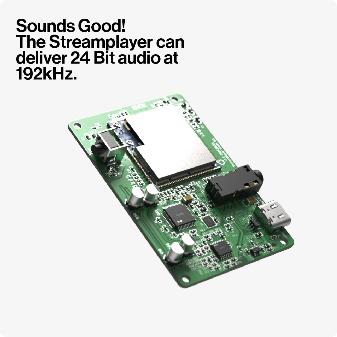 Atonemo Streamplayer hỗ trợ 24-bit 192 kHz AirPlay Spotify Tidal Connect