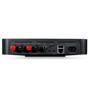 Mặt sau Bluesound POWERNODE EDGE: HDMI eARC, loa, USB, mạng