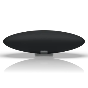 Bowers & Wilkins Zeppelin Pro Edition Space Grey nhìn thẳng trên nền đen