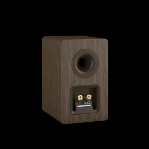 Mặt sau loa DALI KUPID Dark Walnut với terminal mạ vàng