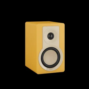 Loa DALI KUPID Golden Yellow màu vàng mustard góc nghiêng