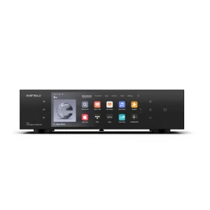Eversolo T10 Streaming Transport mặt trước, màn 8,6 inch hiển thị TIDAL Qobuz Apple Music và dịch vụ streaming