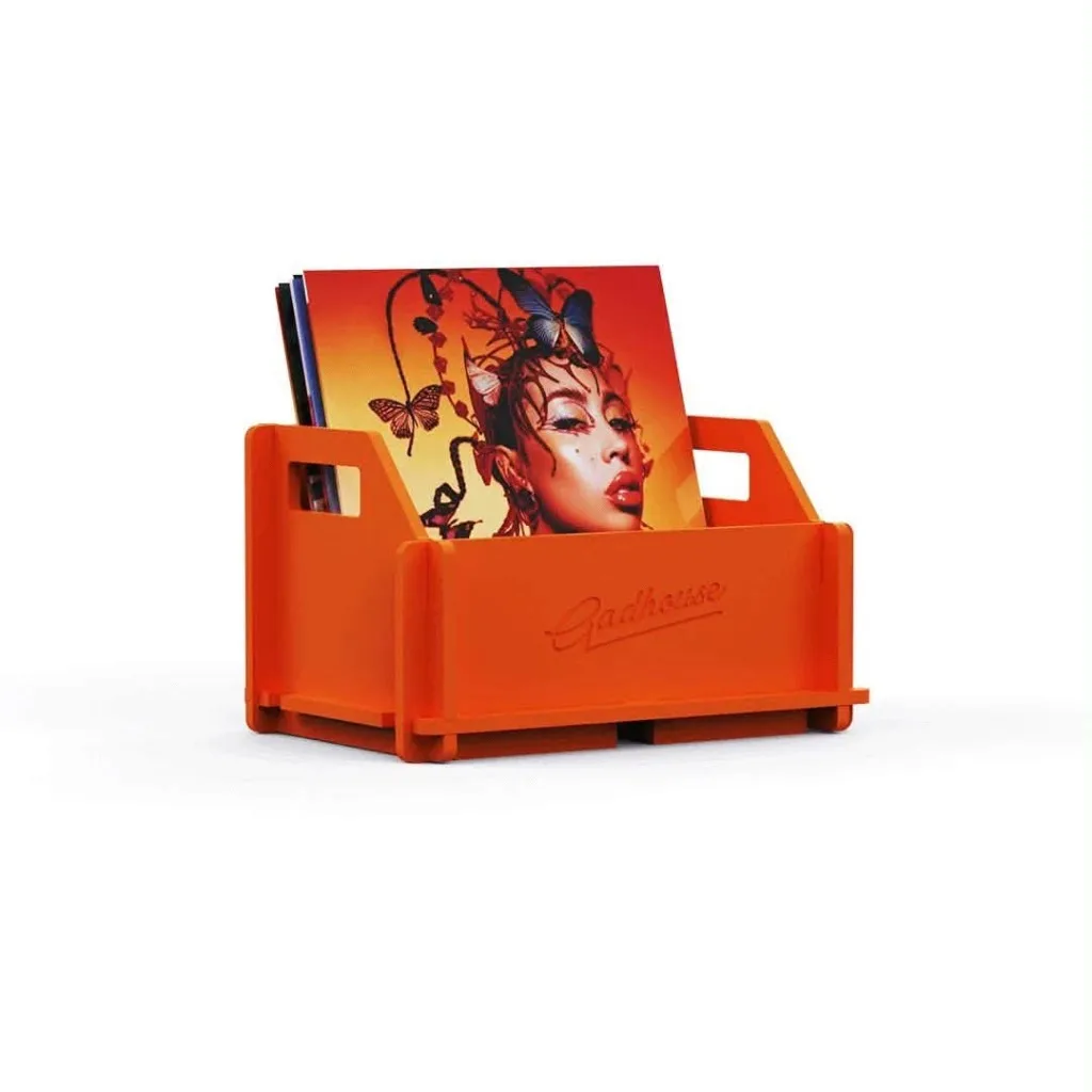 Hộp đựng đĩa than Gadhouse Cr(e)ate Storage tông ấm cạnh góc vinyl