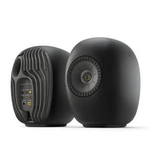 KEF LS LUXE Eclipse Black cặp loa wireless nhìn 3 góc