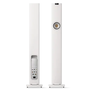 Đôi loa KEF LS60 Wireless Carbon Black nhìn thẳng mặt trước