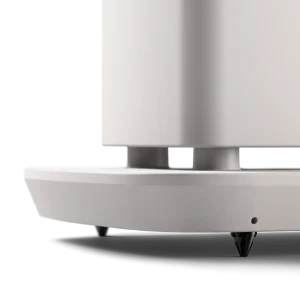 Chi tiết đế và spike loa KEF LS60 Wireless Mineral White