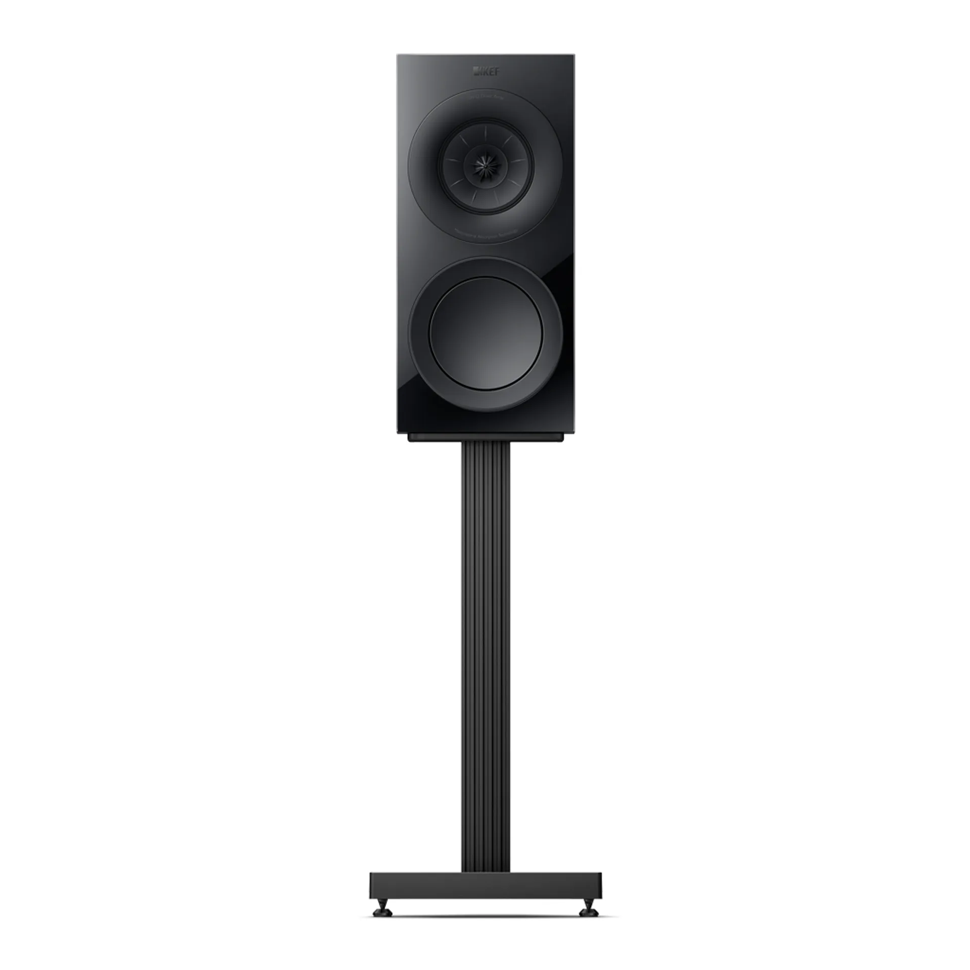 KEF R3 Meta Black Gloss nhìn thẳng mặt trước
