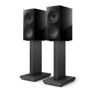 KEF R3 Meta Black Gloss có lưới microfibre