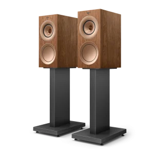 KEF R3 Meta Walnut với lưới microfibre