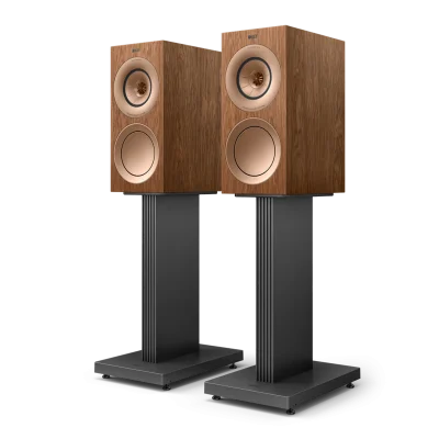 KEF R3 Meta Walnut với lưới microfibre