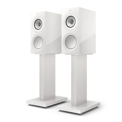 KEF R3 Meta White Gloss với lưới loa