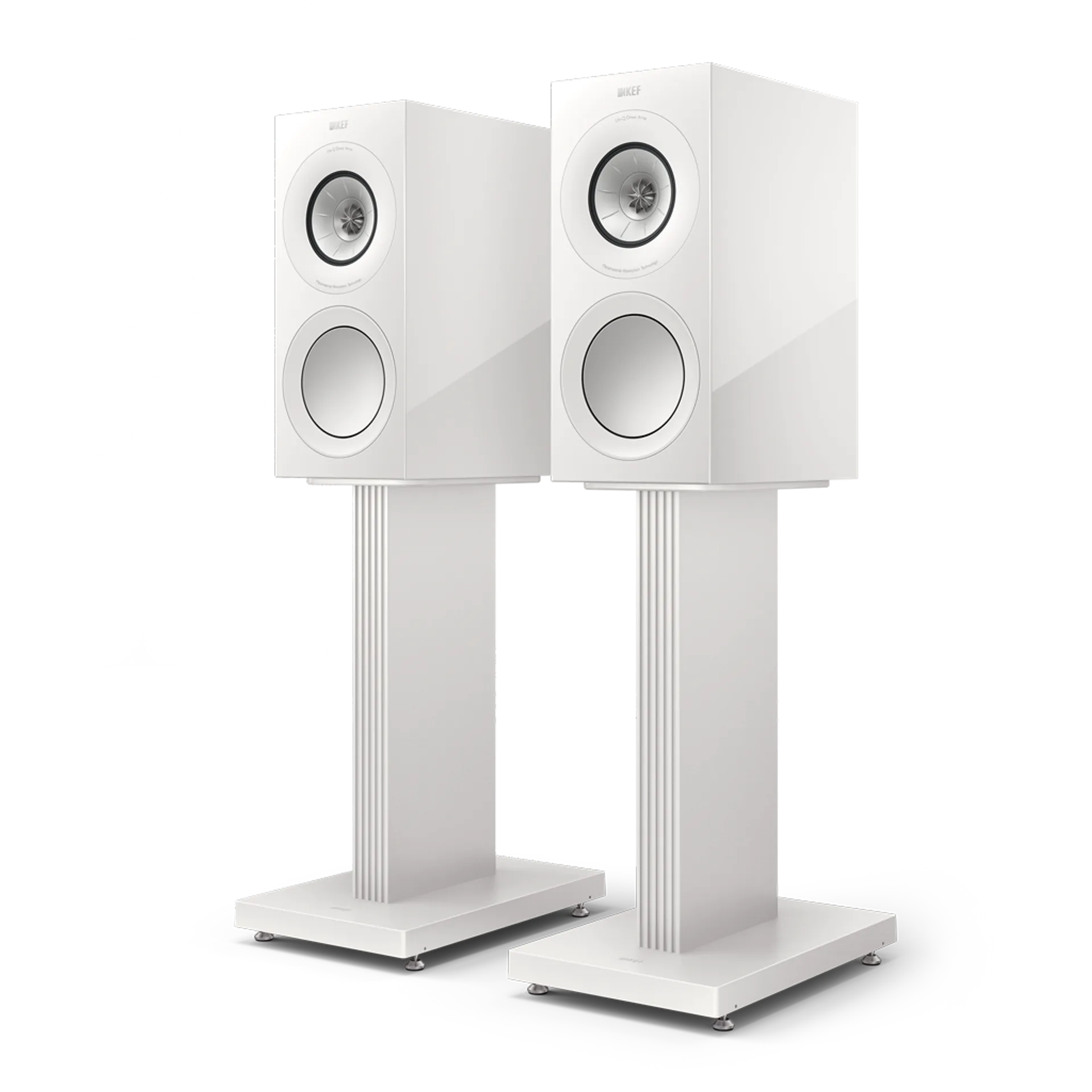 KEF R3 Meta White Gloss với lưới loa