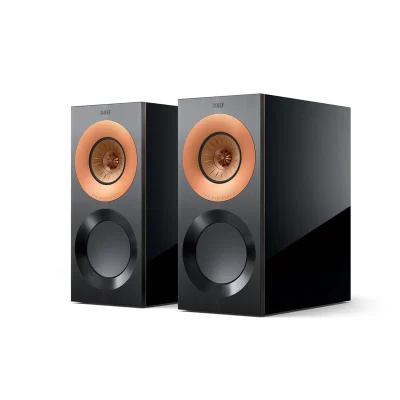 Loa bookshelf KEF Reference 1 Meta High-Gloss Black/Copper góc nghiêng