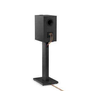 KEF SQ1 Floor Stand Slate Grey mặt sau nghiêng quản lý dây