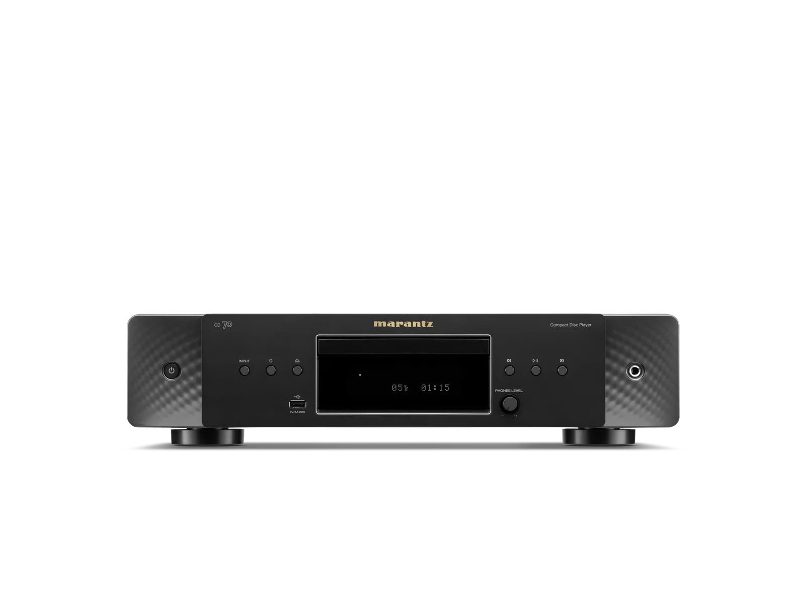Marantz CD 70 góc nghiêng finish đen