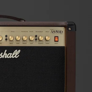 Marshall AS50D jack instrument XLR aux và footswitch