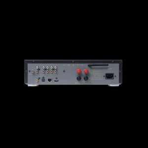 Mặt sau ampli Onkyo Muse Y-40 đen với cổng Phono, RCA, Optical, HDMI ARC và loa