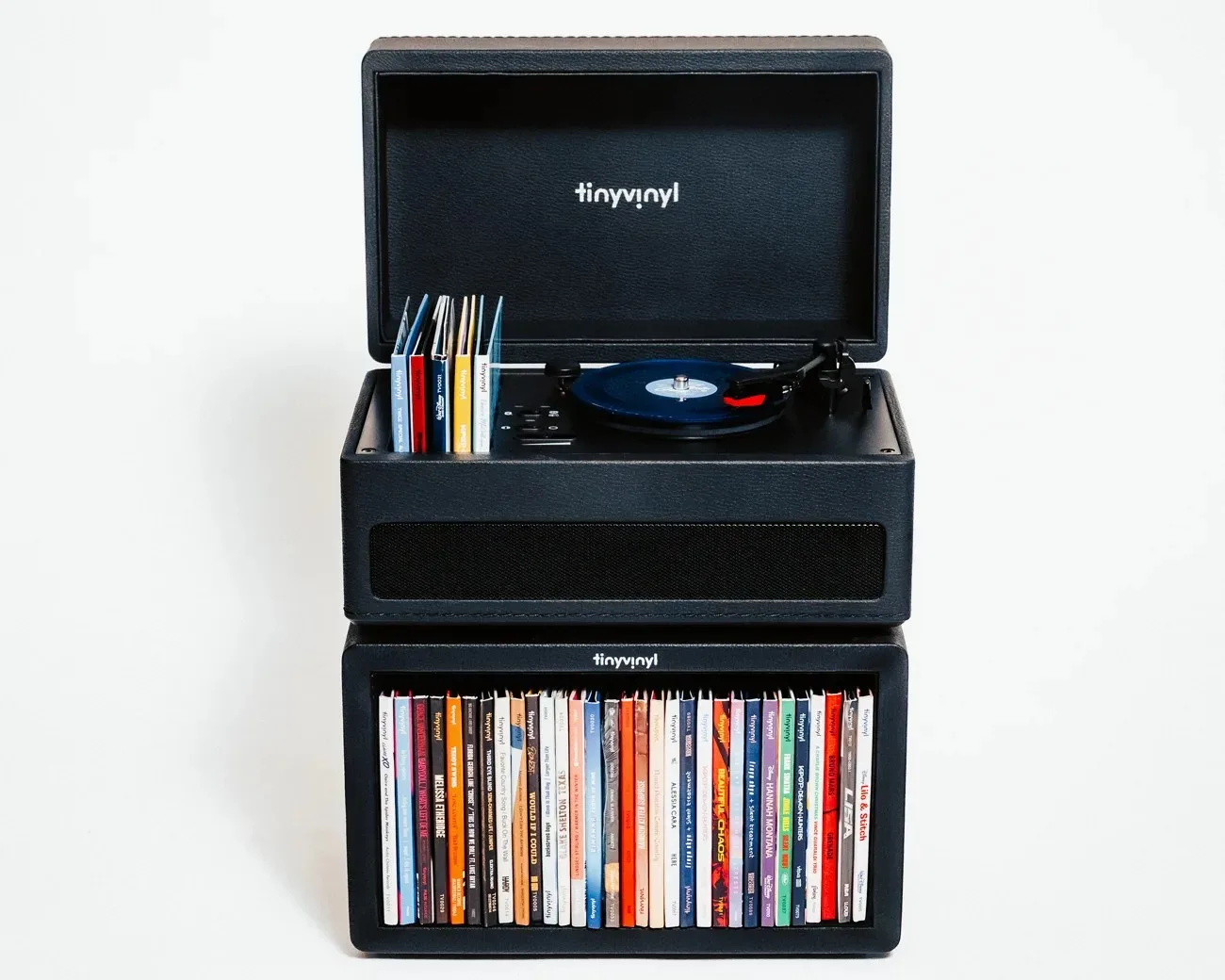 Tiny Vinyl Crate hộp chứa đĩa cùng footprint với Player