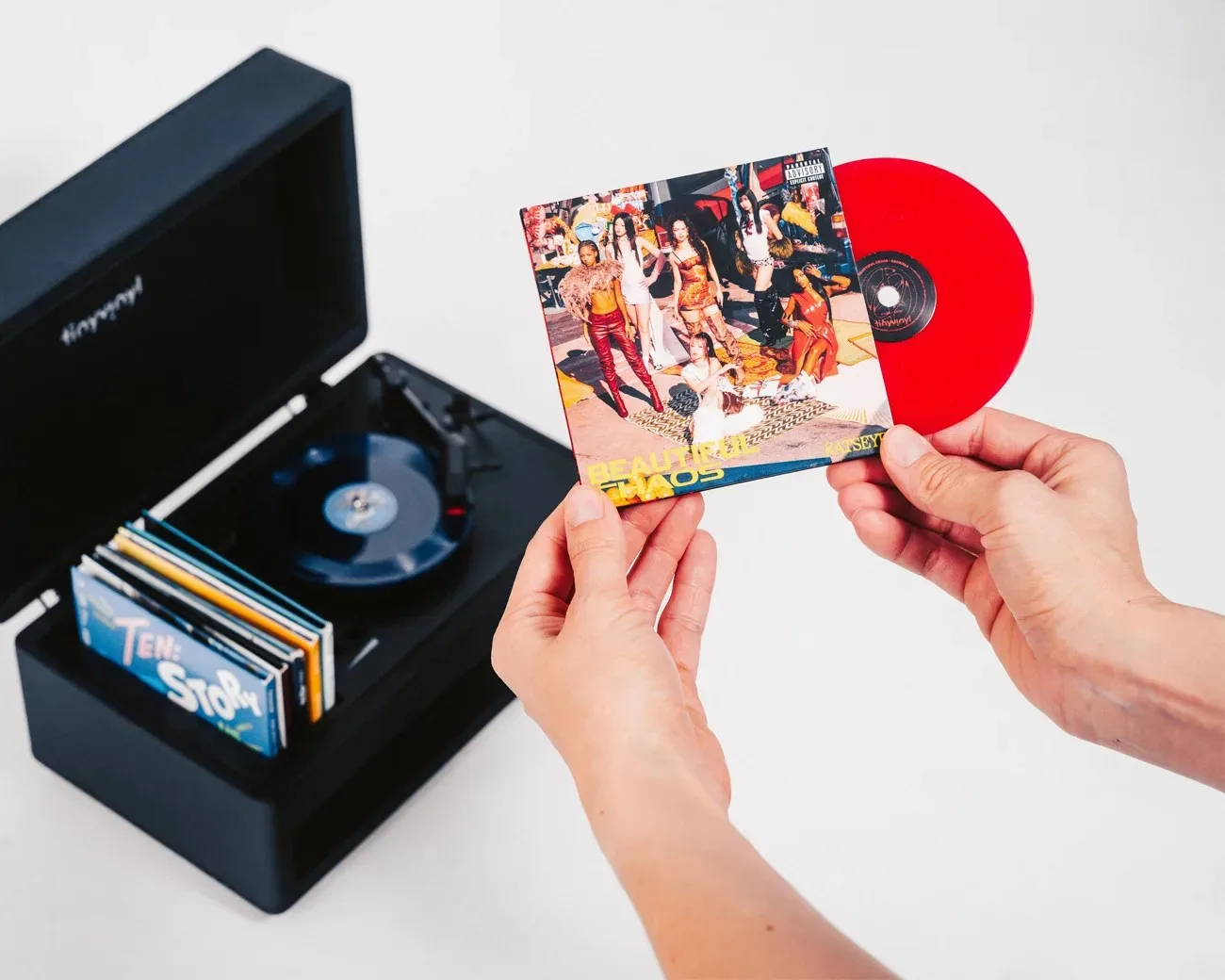 Đĩa than Tiny Vinyl 4 inch cầm tay, hai track mỗi đĩa