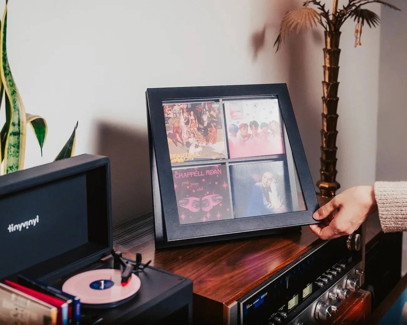 Tiny Vinyl Frame treo tường trưng bày sleeve đĩa
