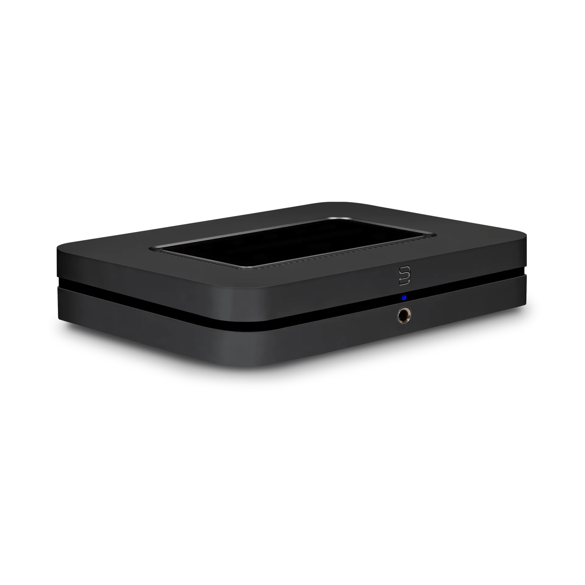 Bluesound NODE màu đen góc nghiêng