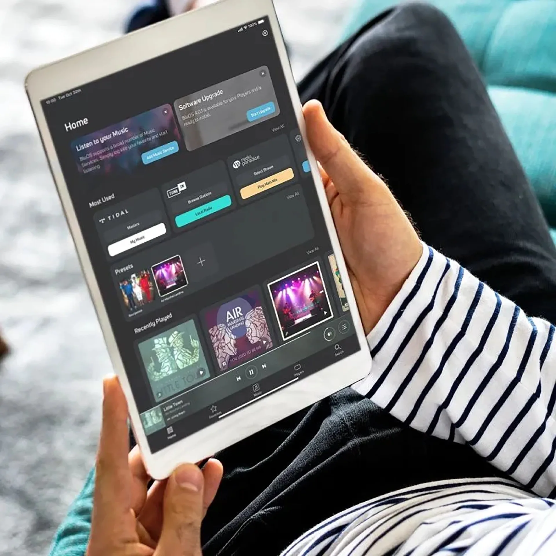 Ứng dụng BluOS điều khiển Bluesound NODE ICON