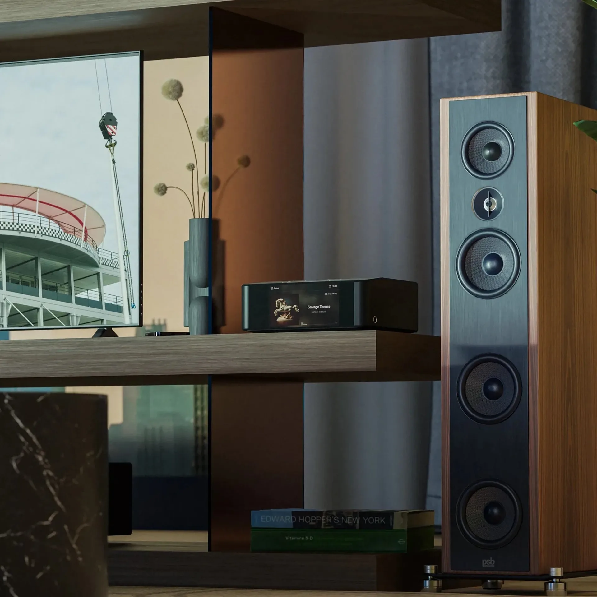 Bluesound NODE ICON trong hệ thống hi-fi
