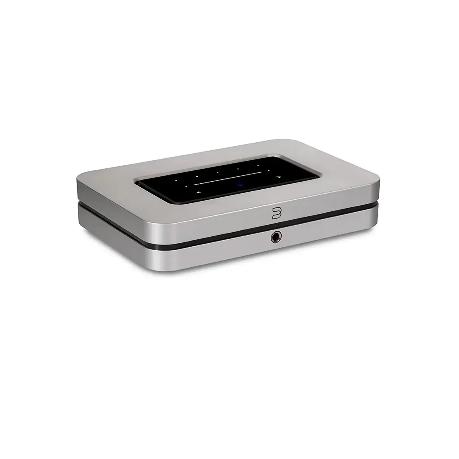 Bluesound NODE X silver góc nghiêng
