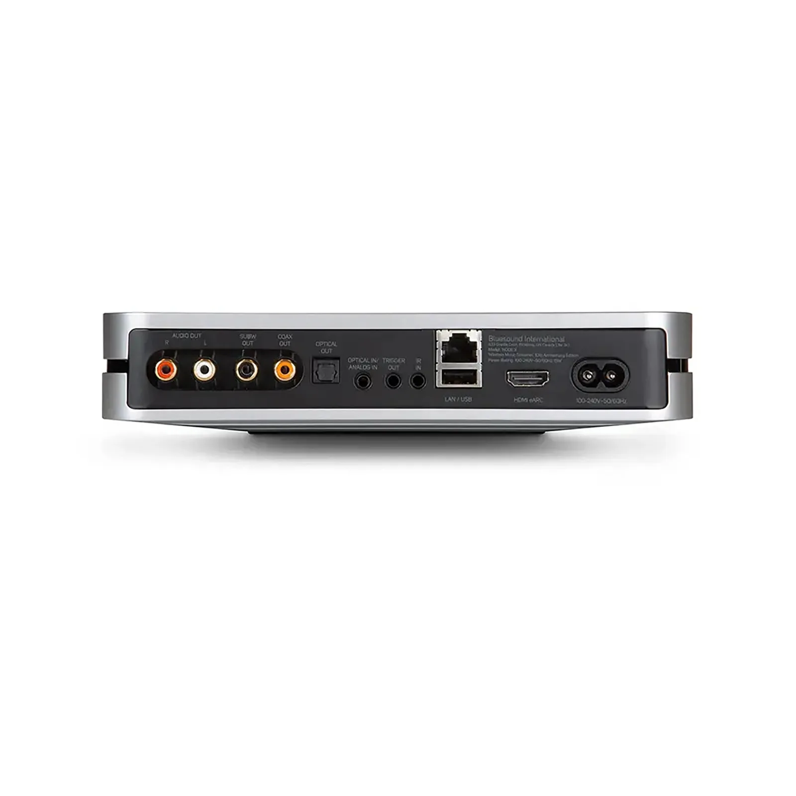 Bluesound NODE X cổng kết nối mặt sau