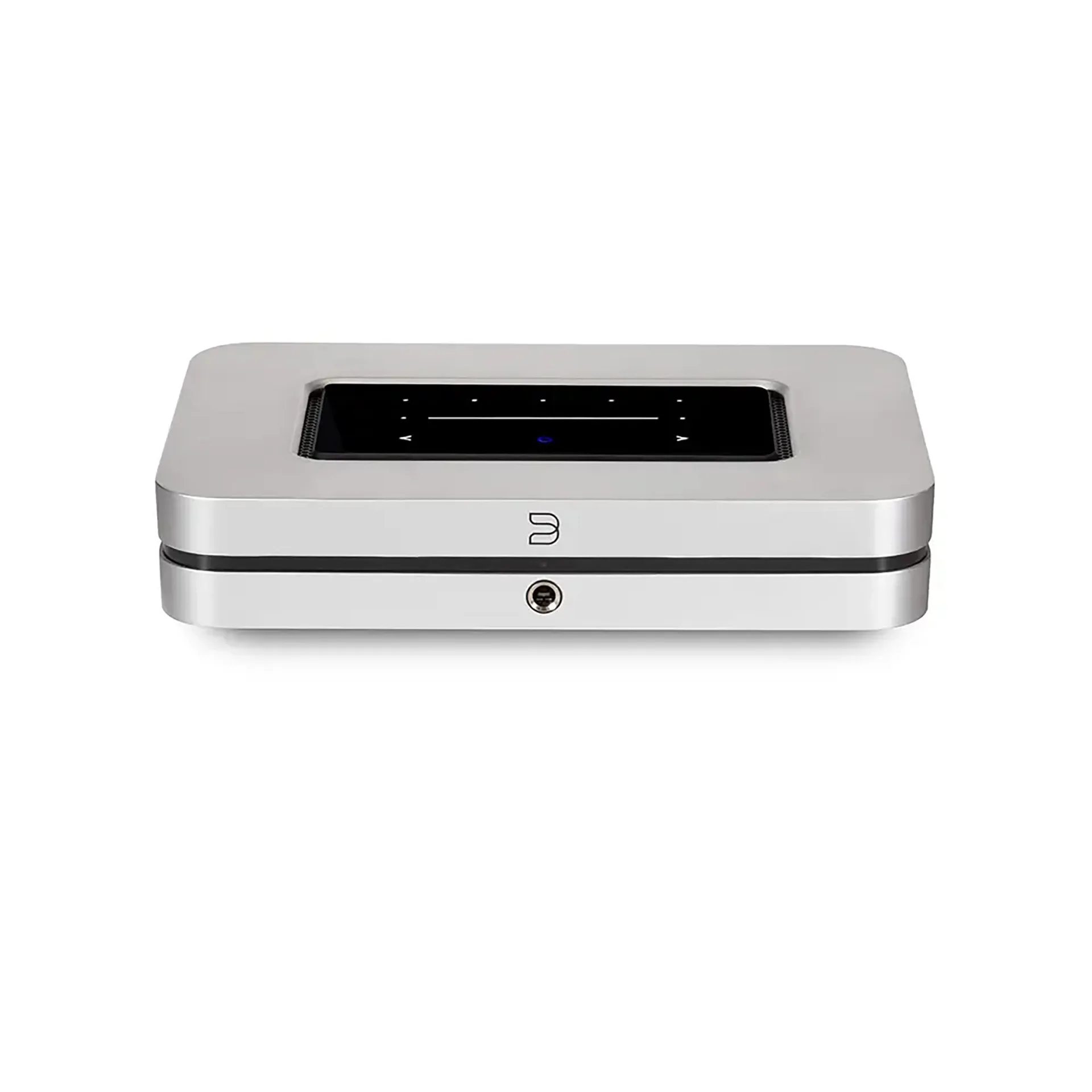 Bluesound NODE X silver streamer góc trên